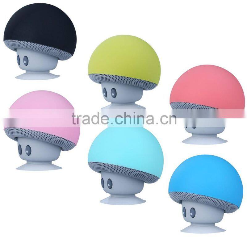 bathroom waterproof Bluetooth speaker size mushroom head sucker Car Handsfree Bluetooth Speaker