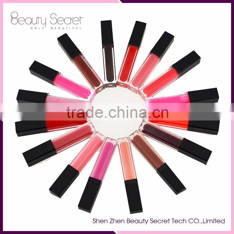Waterproof Metal color 36 color Matte Lipgloss with custom logo