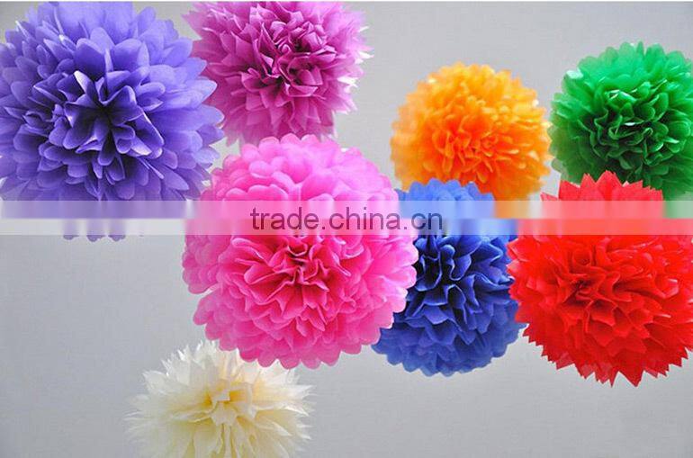 Fashion tissue paper pom poms flower balls