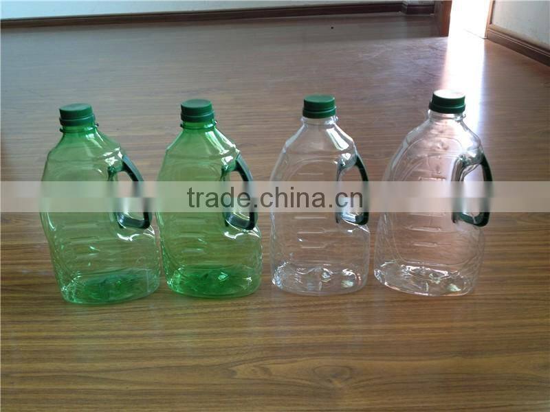 PET plastic Cooking Oil bottle for 1.8L green color