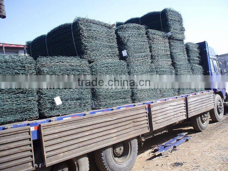 Plastic/PVE/PE Coated/Galvanized Hexagonal Gabion Mesh