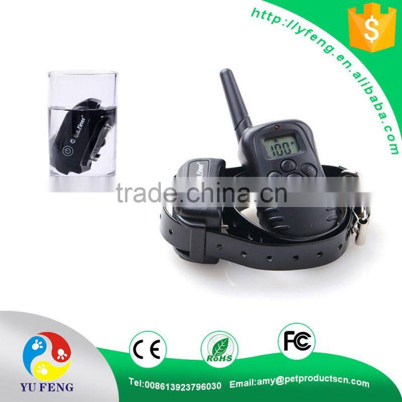 Dog training collar Waterproof Rechargeable Blue LCD Electronic Shock Remote Dog Training Collar Electric Pet collars