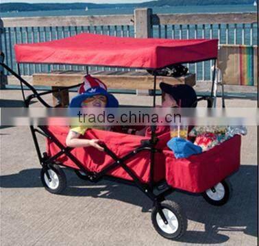 Foldable Shopping Red Wagon with Cover GT0407