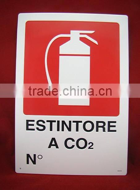 Advertising Fire Extinguisher Metal Sign