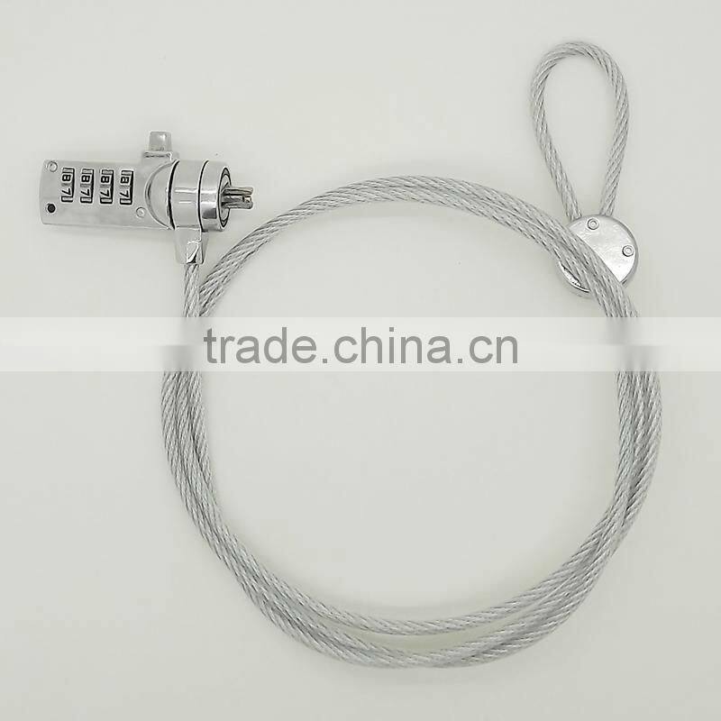 1.2m security laptop Notebook PC Lock Cable Chain with Password