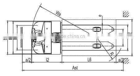 800KG walkie Double Lift electric forklift truck Stacker