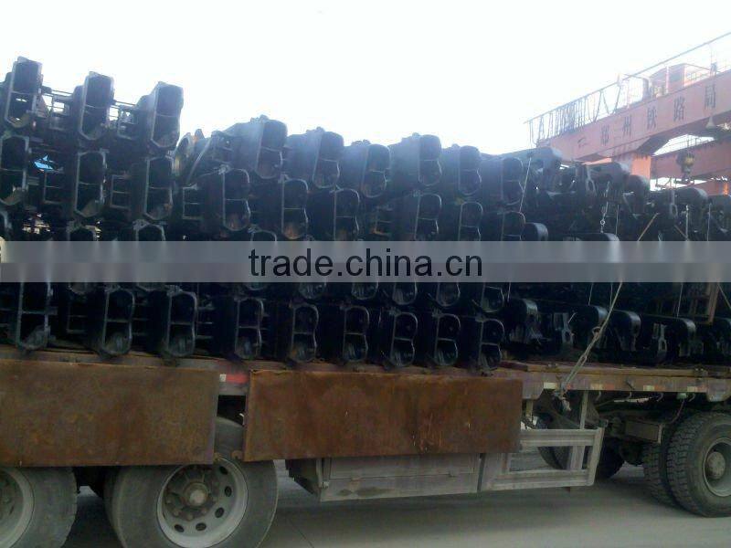 Railway running gear side frame and beam in train bogie parts