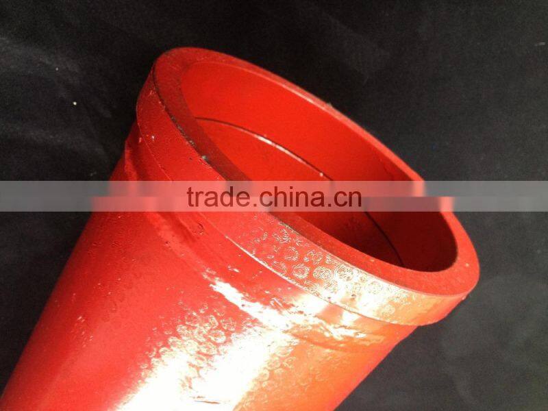 China supplier DN100 ST52 concrete pump for Zoomlion galvanized concrete pump pipe