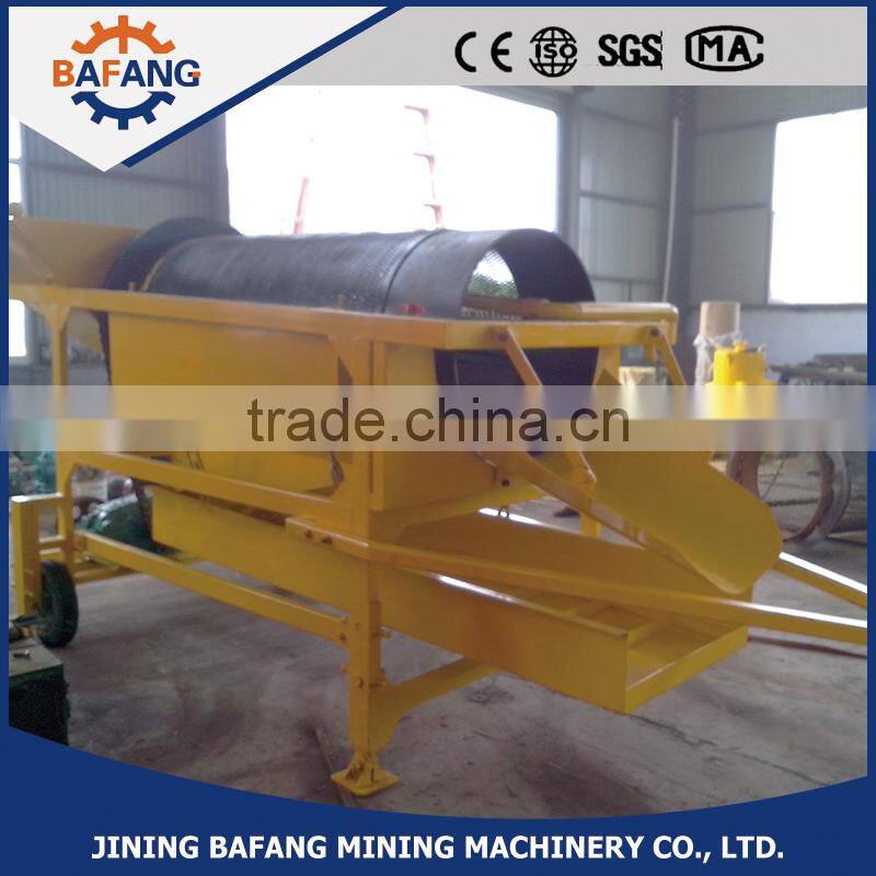 Small trommel for gold mining and gold washing plant