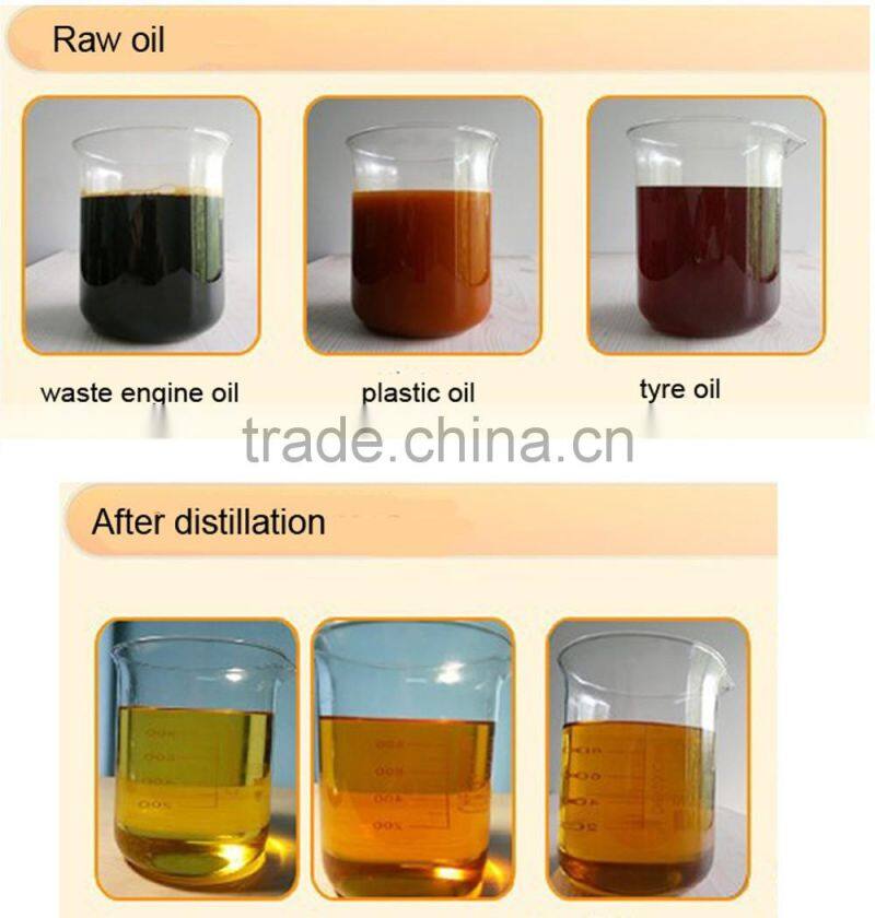 New Condition black oil and waste oil refinery distillation equipment 10TPD