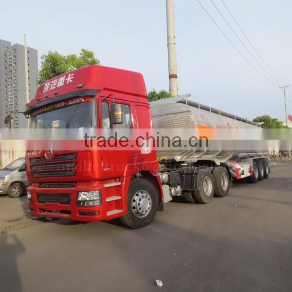 CLW 3 axle Aluminum Alloy Oil Trailer 50000 liter with Shacman Tractor