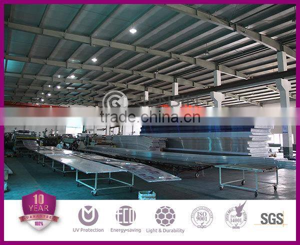 12-18mm 100% Leakage Proof Polycarbonate Sheet/Polycarbonate System for Curved Roof
