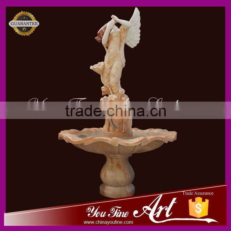 angel pour marble water fountain for garden