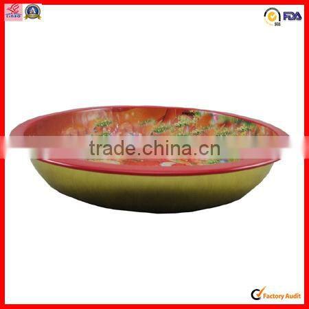 China factory custom round tin tray