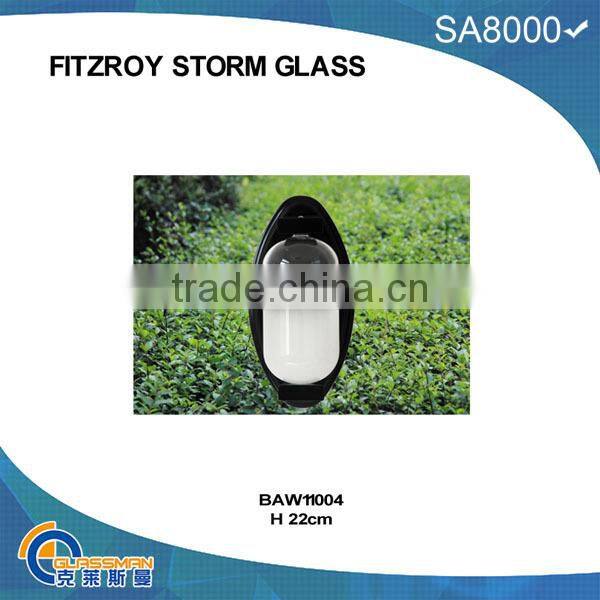 YG639M WOODEN FRAME FITZROY STORM BAROMETER