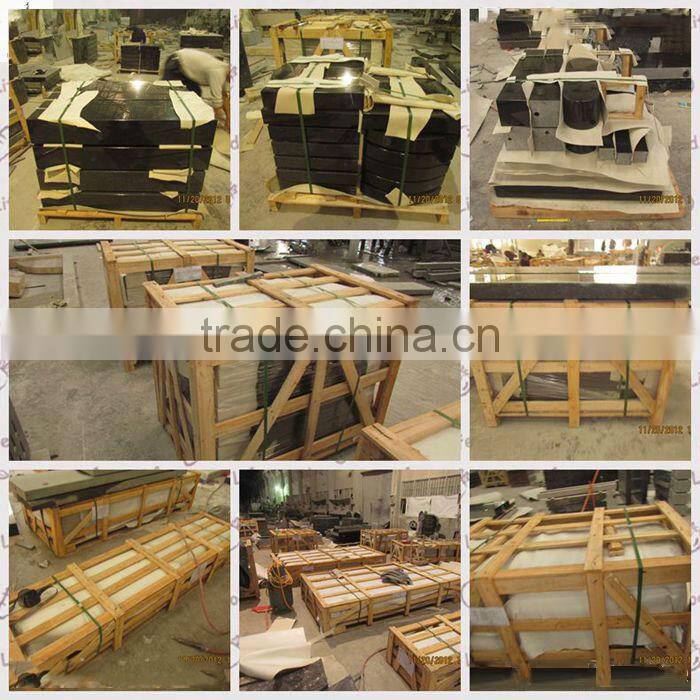 China Hebei Black Granite Tombstone