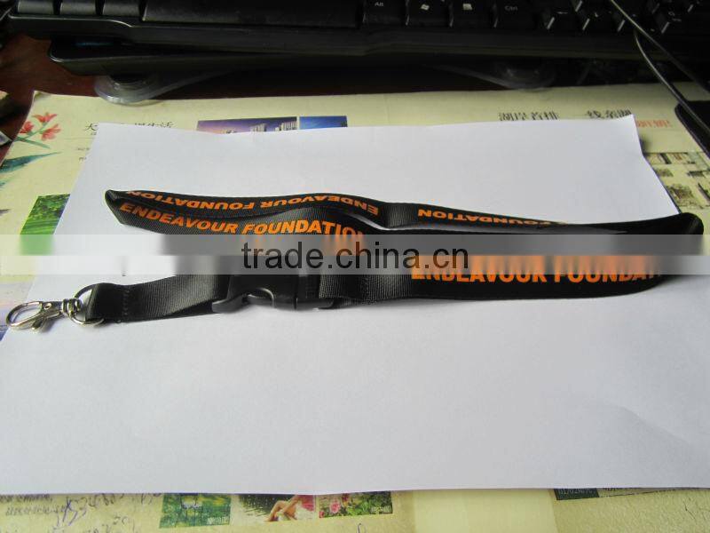 Custom logo printed nylon lanyard