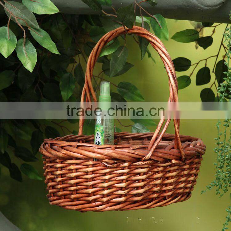 2014 exquisite fruit basket with handle with handmade wholesale