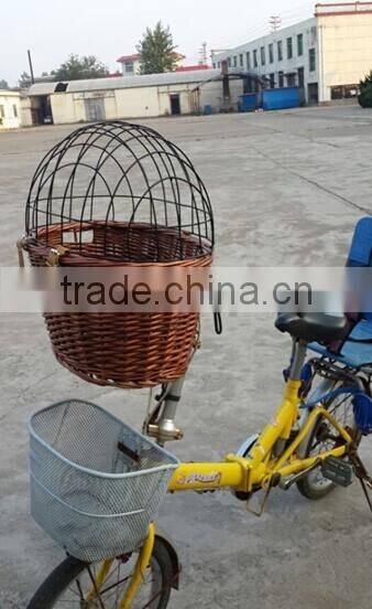 hanmade natural wicker bike basket basket for bike wicker bicycle basket removable bicycle basket