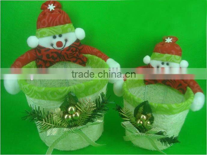 Christmas decoration,Father Christmas basket