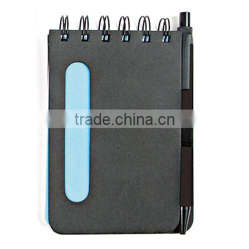 Cheap promotional wholesale spiral notebook with pen