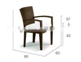 2017 Trade Assurance comfortable cheap pe rattan wicker Individual armchairs banquet furniture