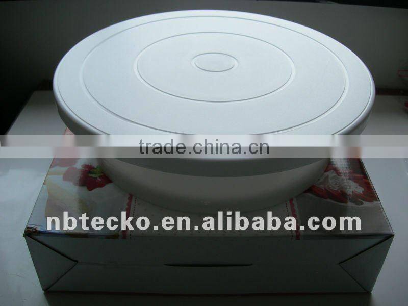 Plastic eco-friendly revolving cake stand turntable
