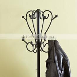 RH-4737 Multifunctional metal standing coat rack with umbrella holder hat clothes coat rack