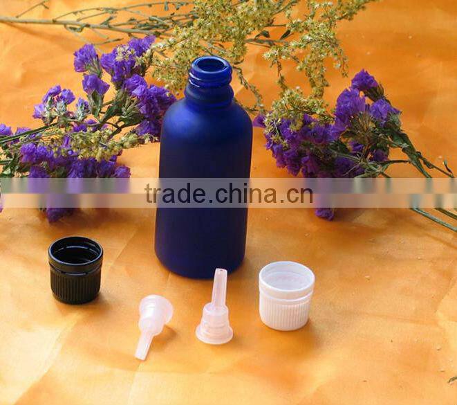 amber colour volatile oil bottle with lid