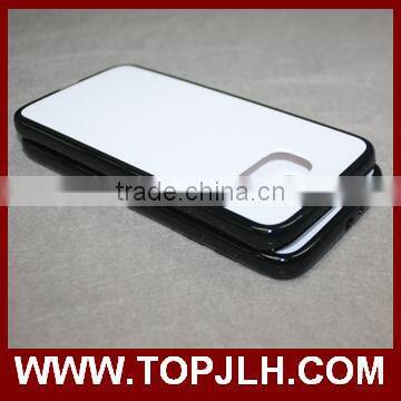 White PC case with TPU Edge uv printing phone case for iphone 6
