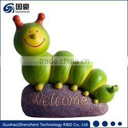 Attractive fuchsia color Welcome owl garden sign Statue rock