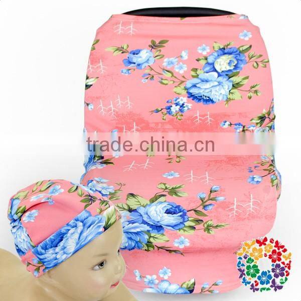 Elegant Car Seat Cover For Baby Flower Baby Winter Hat Set Washable Car Seat Cover