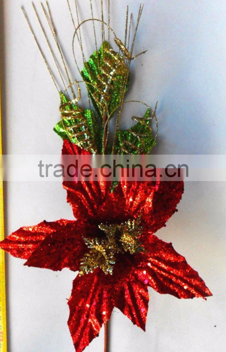 christmas wall hanging decorations glitter twigs christmas flowers for christmas market