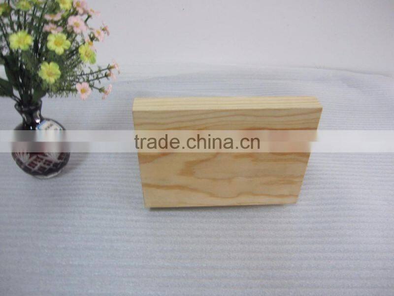 2016 new hot eco friendly restaurant craft gift wholesale decorative bar table top stand wooden menu card holder made in China