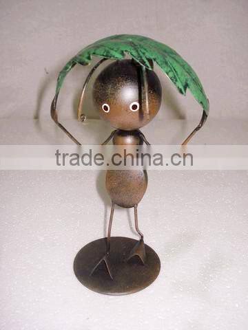 cheap handmade craft metal ant garden decoration