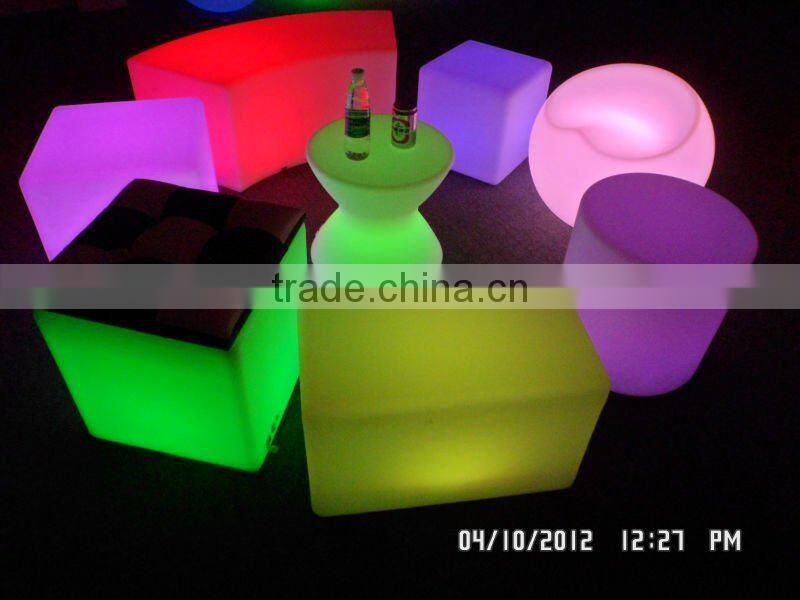 inflatable backless lighting bar stool nightclub furniture