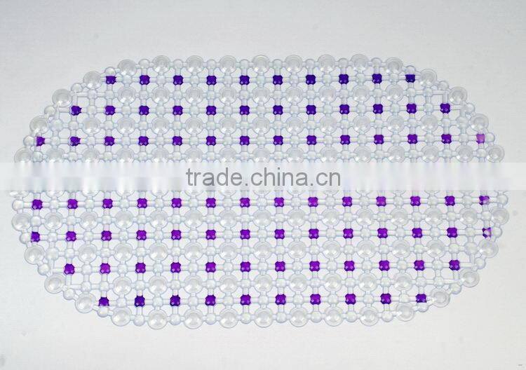 China cheapest leaf texture hot sale pvc free foam bath mat