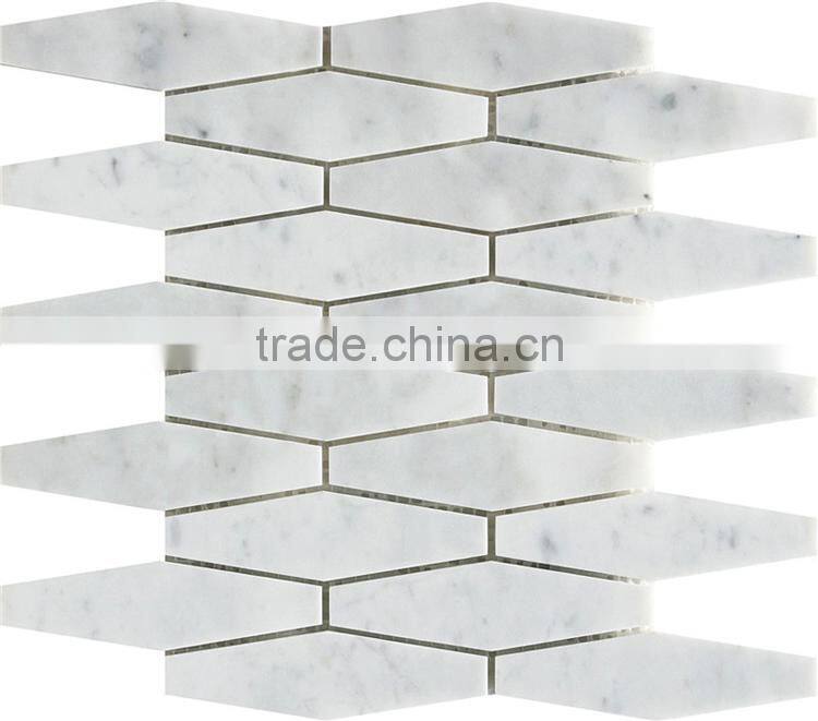 MM-CV265 Best sell interior wall designs natural stone long hexagon mosaics