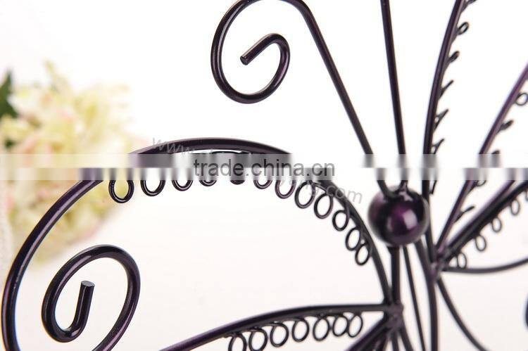 Delicate Metal Butterfly Shape Earring Wire Jewelry Display