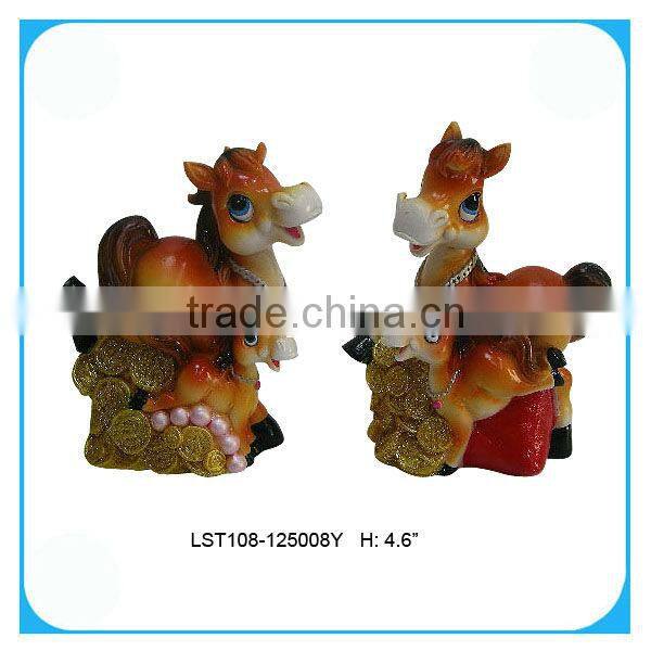 Cute horse money coin bank craft for 2014
