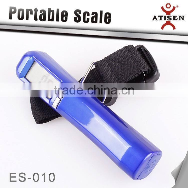 Durable 40kg/10g Portable Digital LCD Weight Hanging Hook Scale Blue
