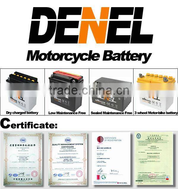 dry charged 12v motorcycle battery manufacturer
