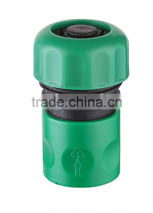 3/4" durable garden plastic quick connector with stop