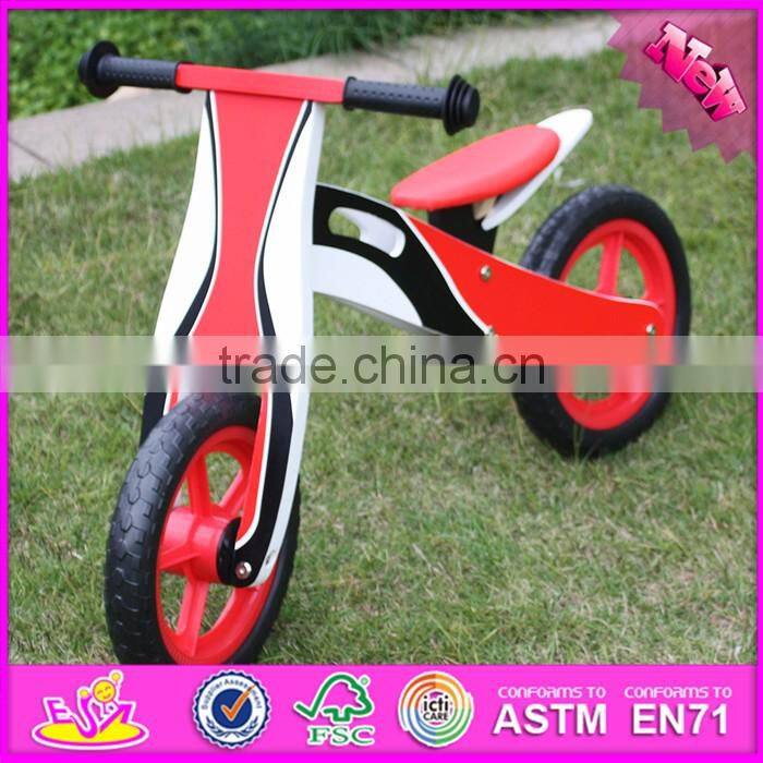 2016 new design preschool wooden balance bikes for toddlers W16C131