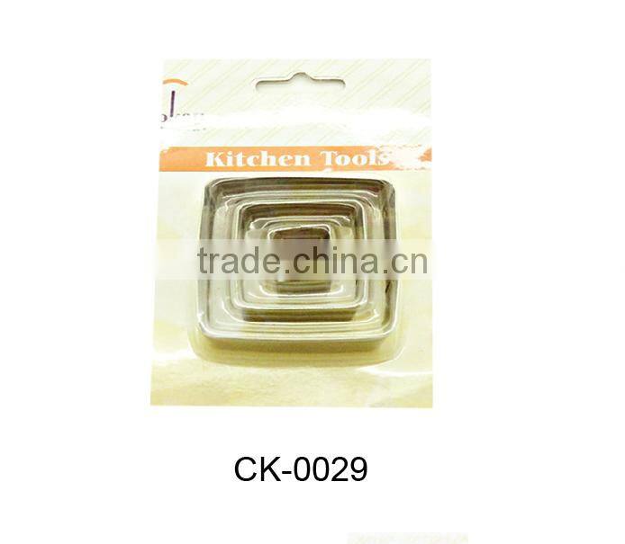 Cake Decorating Stainless Steel Square Cookie Cutter CK-0029