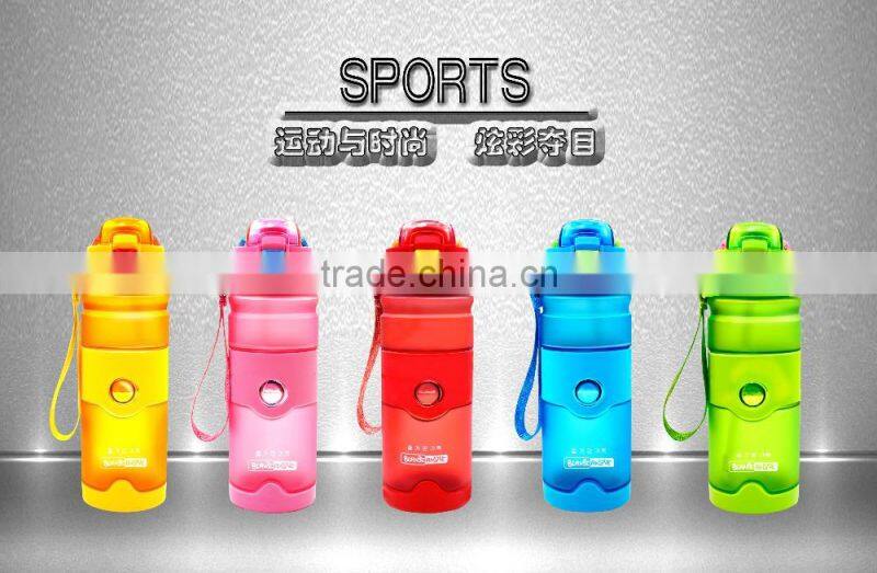 OEM stock factory wholesale Different color refillable bpa free round PCTG sport 420ml 600nl sport bottle plastic water bottle