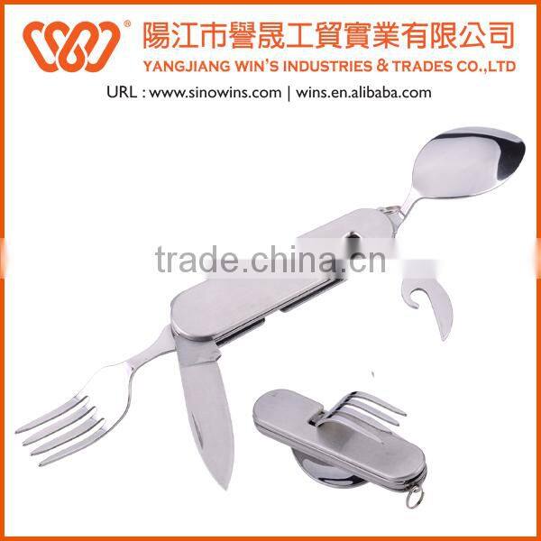 A21-106ALL Super Quality Stainless steel Camping Tool with Aluminum Chip Handle