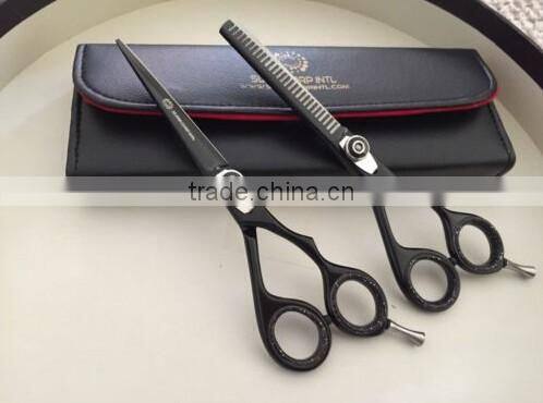 Professional Hairdressing Scissor Thinning & Hair Cutting Set 6" Black