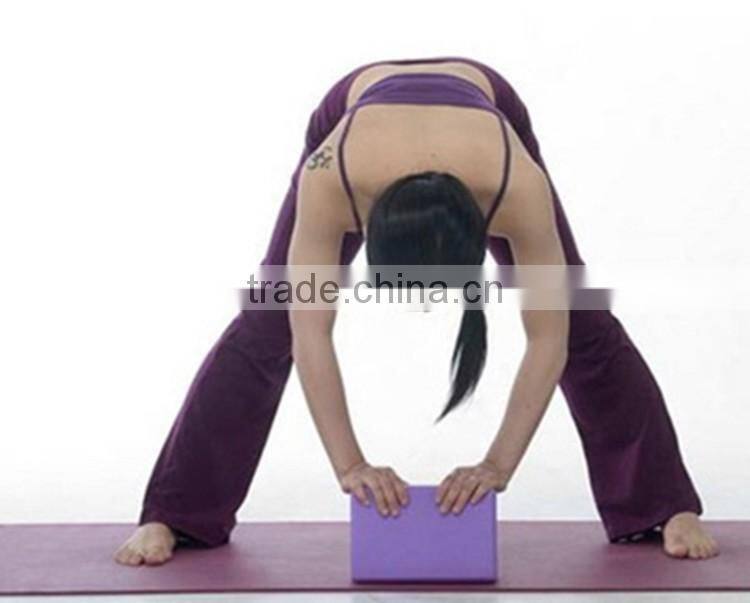 High- density EVA,200g yoga brick double color and one color soft foam yoga block, weight 190-200g