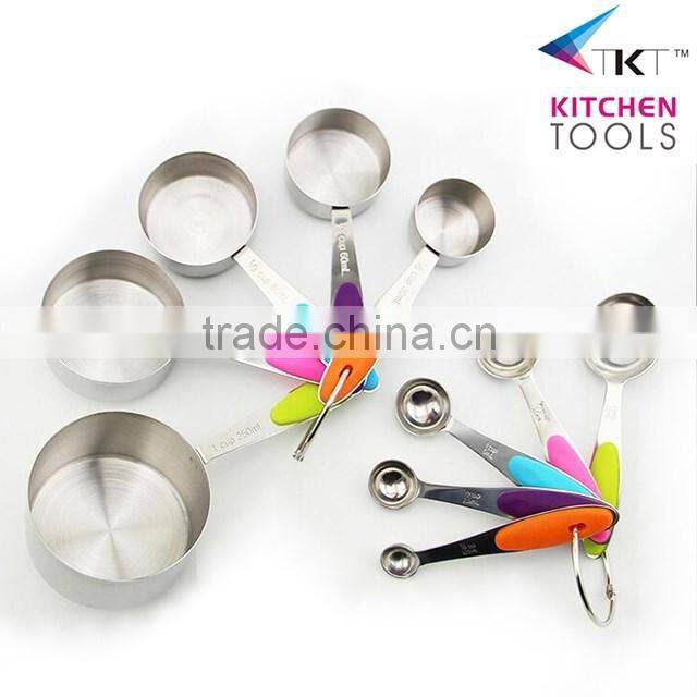 5 pcs Stainless Steel Magnetic PP Trim Measuring Spoons